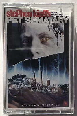 Pet Sematary Soundtrack Cassette New Sealed Terrorvision Elliot Goldenthal King - Image 1 of 4