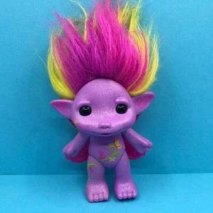 The Zelfs Troll Medium Buttershy Glitter Toy Action Figure Doll 4" - Picture 1 of 4