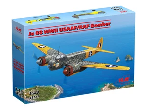 ICM 48227 - Ju 88 WWII USAAF/RAF Bomber - Aircraft 1:48 Scale Plastic Model Kit - Picture 1 of 11