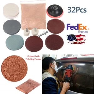 Kit de pulido de vidrio en polvo de óxido de cerio de 8 oz removedor de arañazos profundos para parabrisas de automóvil - Imagen 1 de 12