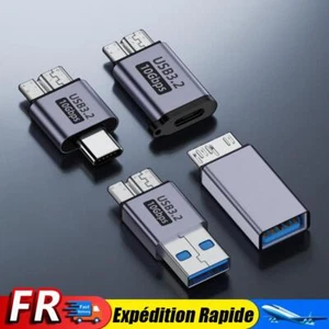 USB-A/Type-C To Micro B Data Adapters 10Gbps for Hard Drive Cable Mobile Phone - Picture 1 of 24