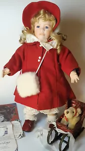 Porcelain doll "Claudia" 17"(43cm) by Helen M. Carr, The Hamilton Collection,22A - Picture 1 of 18