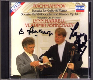 Lynn HARRELL & Vladimir ASHKENAZY Signiert RACHMANINOV Cello Sonata Oriental CD - Picture 1 of 1