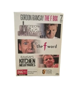 Gordon Ramsay - The F Box (DVD 7-Disc Set) Kitchen Nightmares, F Word, vgc - Picture 1 of 1
