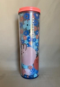 Starbucks Blue Florals & Rabbits Acryl Tumbler 16 Oz 2020. Ostern Sammlung! - Bild 1 von 4
