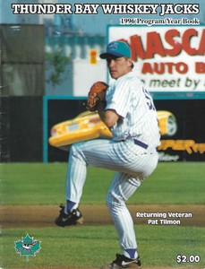 1996 Thunder Bay Whiskey Jacks Baseball Program - Northern League #FWIL