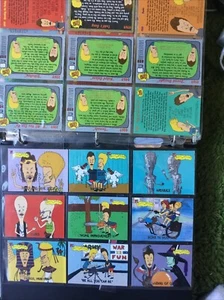 Beavis and Butthead Card lot binder and uncut sheet 68 cards - Picture 1 of 8