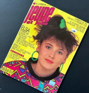 Französische Sängerin Elsa Lunghini + Debbie Gibson 1988 Jeune Et Jolie French Magazine - Bild 1 von 5