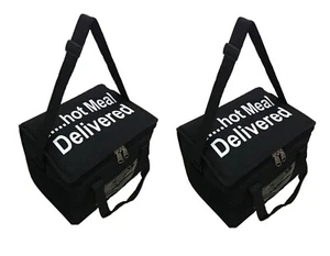 Bolsa de entrega de comida fuerte caliente 14x12x10" en kebab. papas fritas chinas indias - Imagen 1 de 11