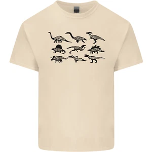 T-Shirt Dinosaurier Typen T-Rex Stegosaurus Triceratops Herren Baumwolle Top - Bild 1 von 13