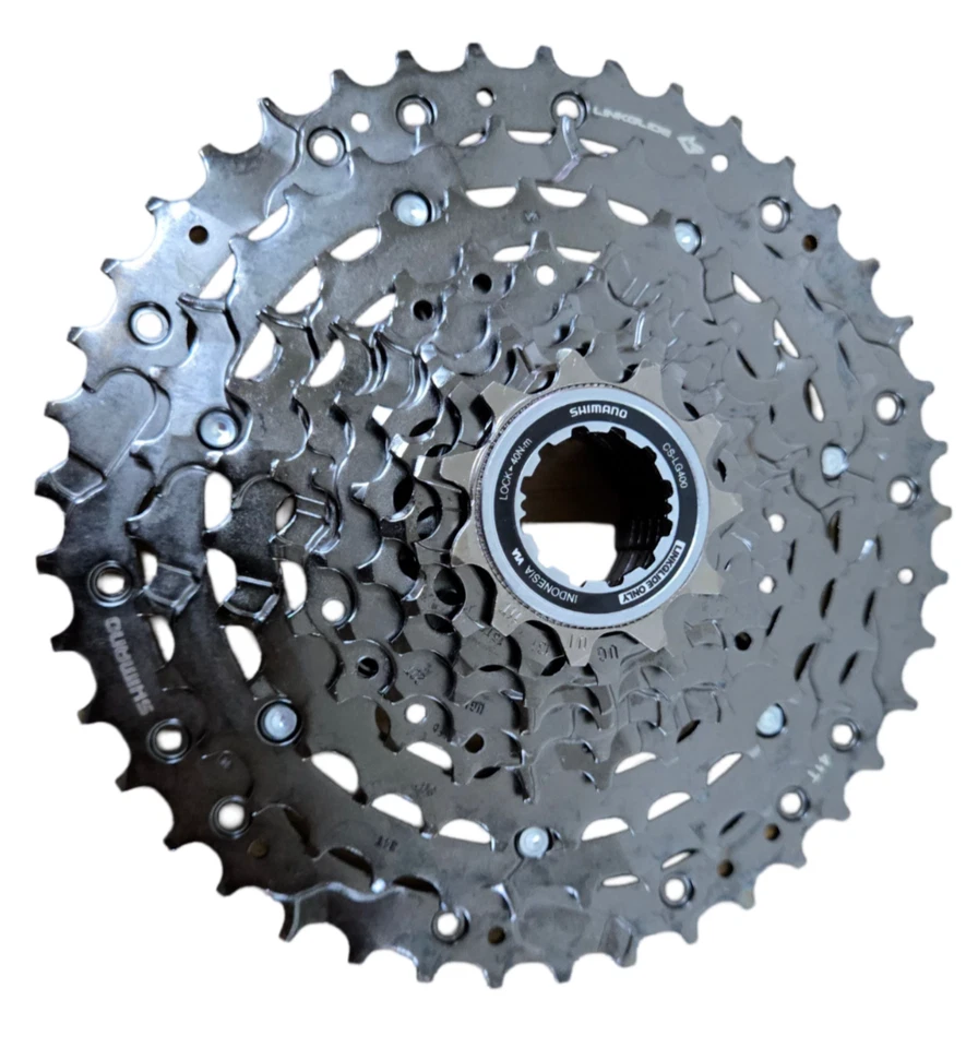 SHIMANO CUES CS-LG400 9 Speed LINKGLIDE Cassette 11- 41T Ebike MTB - Image 1 of 4