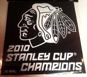 Chicago Blackhawks 2010 Decal LASER 10" Car Window Great Deal Rare Ship Now - Picture 1 of 1