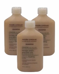 3 Pack Mixed Chicks Clarifying Shampoo Deep Cleansing 10 oz Avocado Oil Shine - Picture 1 of 3