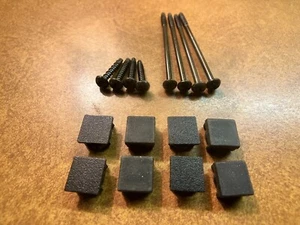 Sony PlayStation 2 PS2 Fat Console Set of 8 Screws & Covers/Rubber Feet OEM - Picture 1 of 1