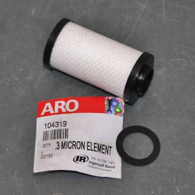 Aro Compressed Air Filter Element 104319, Coalescing, 0.3 Micron, HEPA Paper - Image 1 of 4