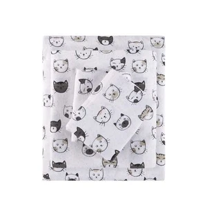 Intelligent Design Cozy Soft 100% Cotton Flannel Print Animals Stars Cute War... - Picture 1 of 7