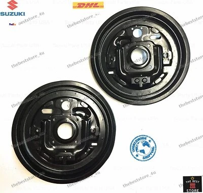 Placa de apoio de freio traseiro Suzuki Samurai fabricante de equipamento original compatível com SIERRA SJ410 413 (conjunto de 2) - Imagem 1 de 2