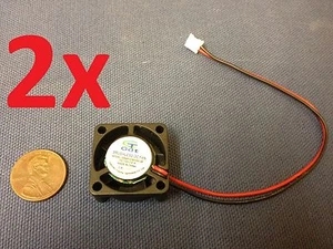 2x GDT mini Cooler 12V 2pin 2510 25x25x10mm DC Cooling Fan micro brushless c7 - Picture 1 of 5