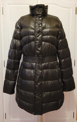 ADD Damen Winter Daunenjacke 44 mit Gürtel schokobraun sehr gut - Bild 1 von 4