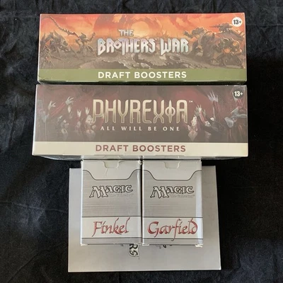 MTG collection Brothers' War Phyrexia AWBO Garfield vs Finkel Necropotence foil - Image 1 of 4