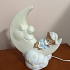 Enesco Teddy Beddy Bear Moon & Stars Nursery Lamp 1982 – Vintage Morgan Inc