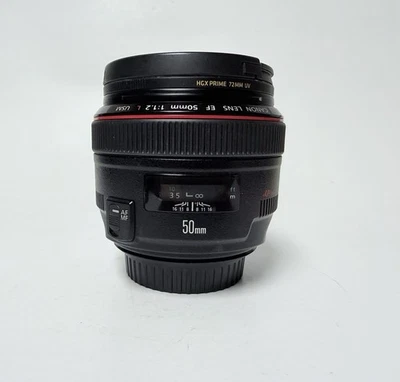 Lente Canon EF 50 mm f/1,2 L USM muy buen estado con tapas Foto 1 de 4