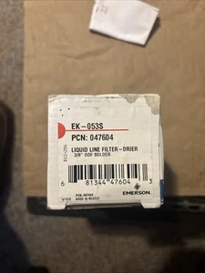 Emerson P/N:047604 EK-053S 3/8" OFD Solder Liquid Line Filter Drier - Picture 1 of 2