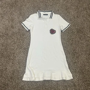 Dolce And Gabbana Teen Mädchen Weiß Herz Polokleid Made In Italy - Bild 1 von 6