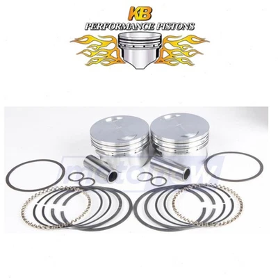 KB Cast Piston Set for 2000-2006 Harley Davidson FXSTD Softail Deuce - fi Foto 1 de 4