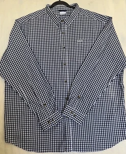 Columbia Outdoors schwarz weiß kariertes langärmliges Herrenhemd 3XT Button Down - Bild 1 von 7