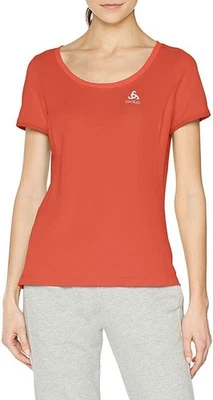 Camiseta deportiva Odlo para mujer cuello redondo KUMANO F-Dry, rojo Dubarry, XS Foto 1 de 3