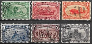 USA 1898 Scott 285-290 Trans-Mississippi 1-10c cpl nice used set see scans - Picture 1 of 2