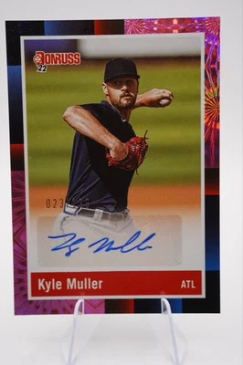 2022 Donruss KYLE MULLER Auto #23/199 🔥 Braves Pitching Prospect - Image 1 of 3