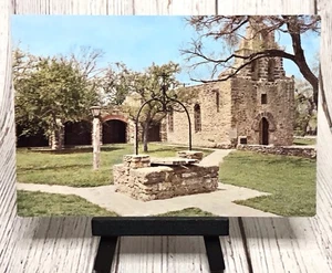 Mission San Francisco de la Espada San Antonio Texas TX Postkarte - Bild 1 von 4