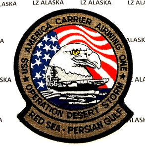US NAVY OPERATION DESERT STORM CV-66 USS AMERICA CVW-1 PATCH - Bild 1 von 3