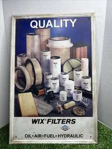 Original WIX DANA Quality Oil/Air/Fuel/Hydraulic Filters Metal Self-Framed Sign - Picture 1 of 22