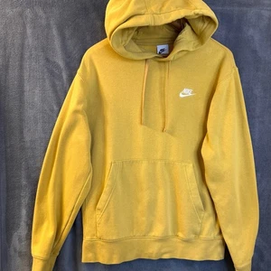 Nike Club Fleecepullover Hoodie Herren Small Gelb Sweatshirt Pulli - Bild 1 von 9