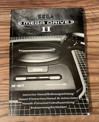 Sega Mega Drive Console II 2 Original Instruction Manual Booklet - Image 1 of 2