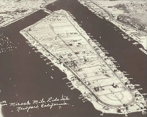 NEWPORT BEACH Miracle Mile LIDO ISLE Photo Print 1464 11" X 14" - Picture 1 of 1