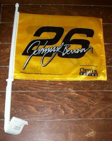 JOHNNY BENSON #26 CHEERIOS CAR WINDOW FLAG BRAND NEW!!!! Cover