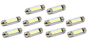 PASSEND FÜR MERCEDES-BENZ Xenon Weiß 5050 4SMD 41MM Festoon Auto Innenraum LED Glühbirne - Bild 1 von 24