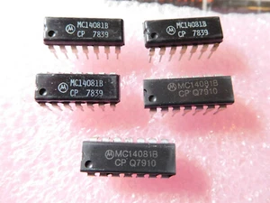 Lote de 5: MC14081B (CD4081B) IC DIP Nuevo stock antiguo NOS. Vendedor de EE. UU., ¡envío rápido! - Imagen 1 de 1