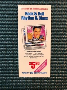 Scott #BK204: Rock & Roll, Rhythm & Blues MNH, unexploded Booklet of 20. - Picture 1 of 1