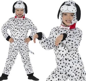 Childs Dalmation Dog Fancy Dress Costume Girls Boys Unisex Outfit by Smiffys