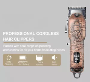 PROFESSIONELLE HAARSCHNEIDER 5 STERNE MAGISCHE AKKU *BRANDNEU IN VERPACKUNG * STAGGER ZAHN * TRIMMER - Bild 1 von 11