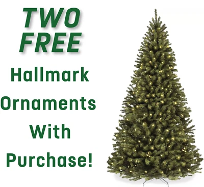 6 Ft Pre-Lit Premium Green Blue Fir Artificial Christmas Tree, Clear LED Lights - Image 1 of 4