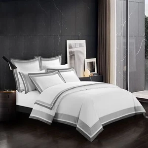 Casabolaj Shading 3 Pieces Do Not Include Filling Duvet Cover Set 100% Egypti... - Picture 1 of 9