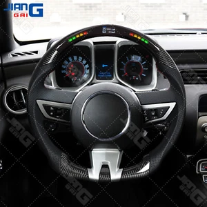 Real Carbon Fiber Sport Steering Wheel For Chevrolet Camaro SS 2010-2011 - Picture 1 of 9