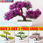 Fake Artificial Flower Potted Plant Pine Tree Bonsai In/Outdoor Garden Home 2023