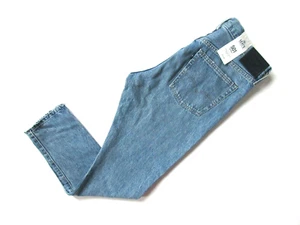 NWT Levi's Made & Crafted LMC 501 Taper Skinny in Pacific Blue Ripped Jeans 30 - Picture 1 of 10